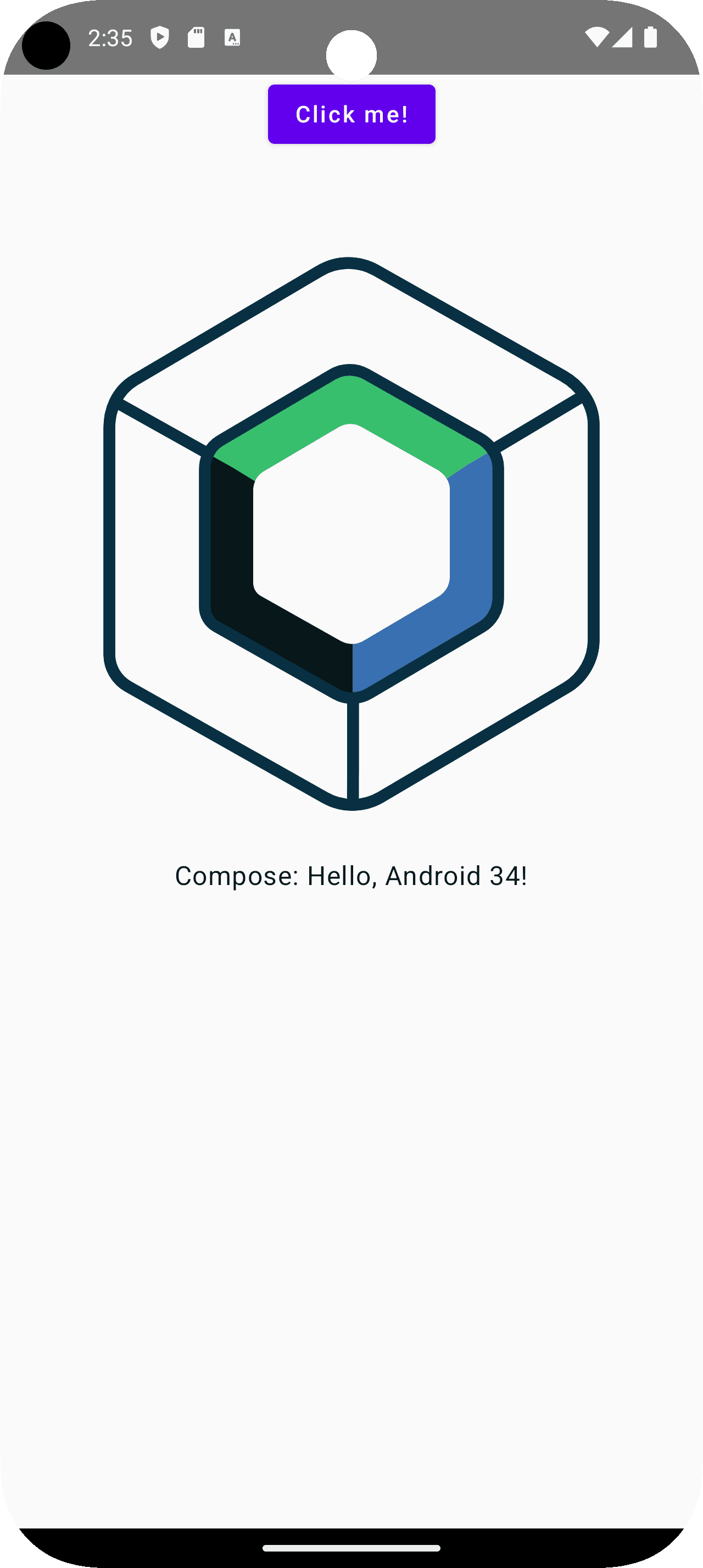 Compose Multiplatform App Android Output